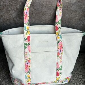 Rifle Paper Co. canvas carryall tote
